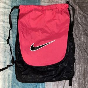 Hot Pink Nike Drawstring Bag